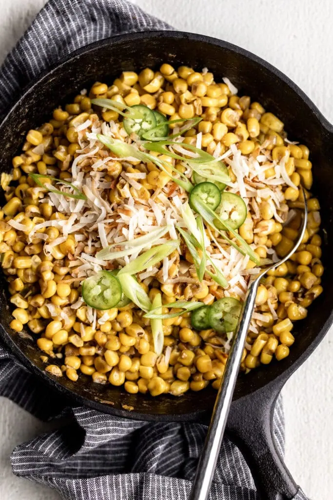 Coconut Creamed Corn | End of Summer Food Ideas