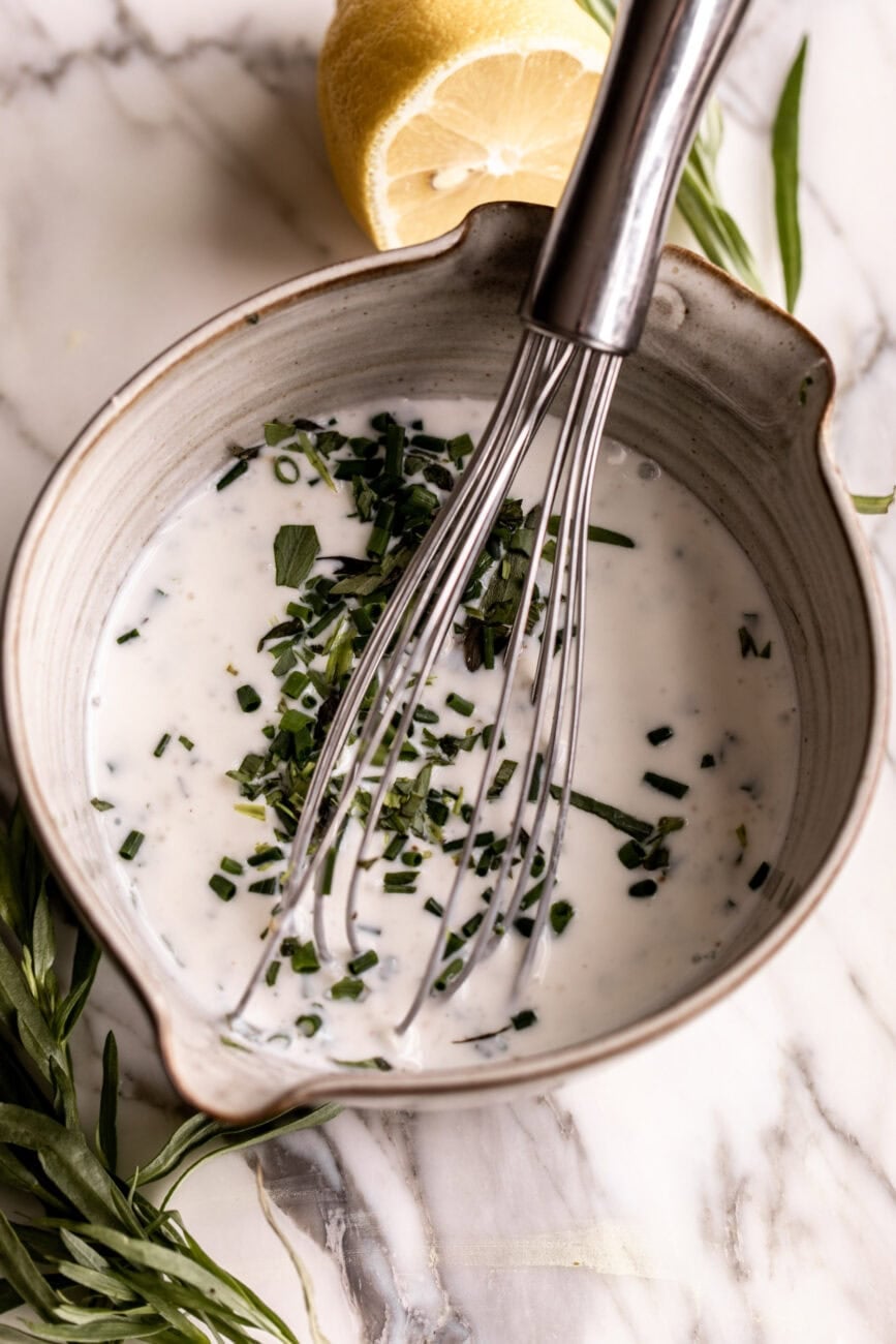 tarragon buttermilk dressing.