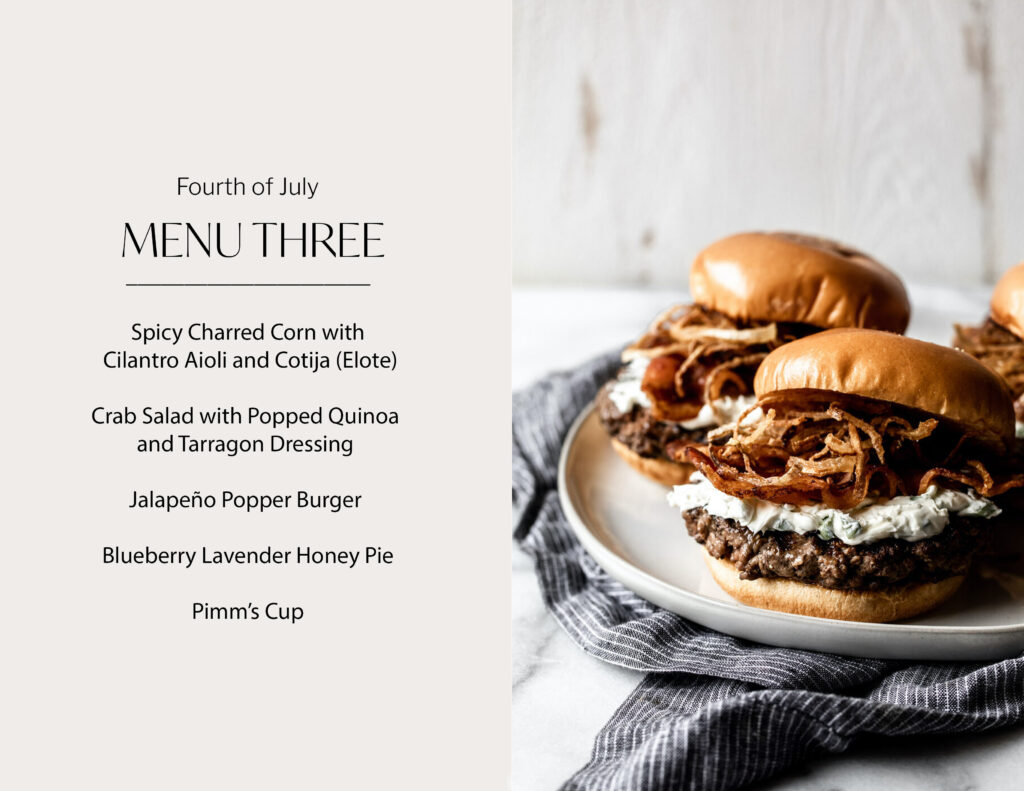 4th of July Food Ideas Menu 3