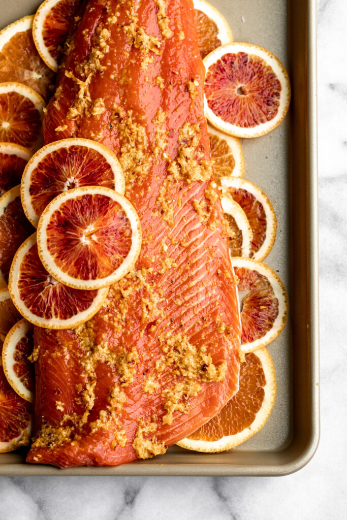 Roasted Orange Ginger Salmon recipe