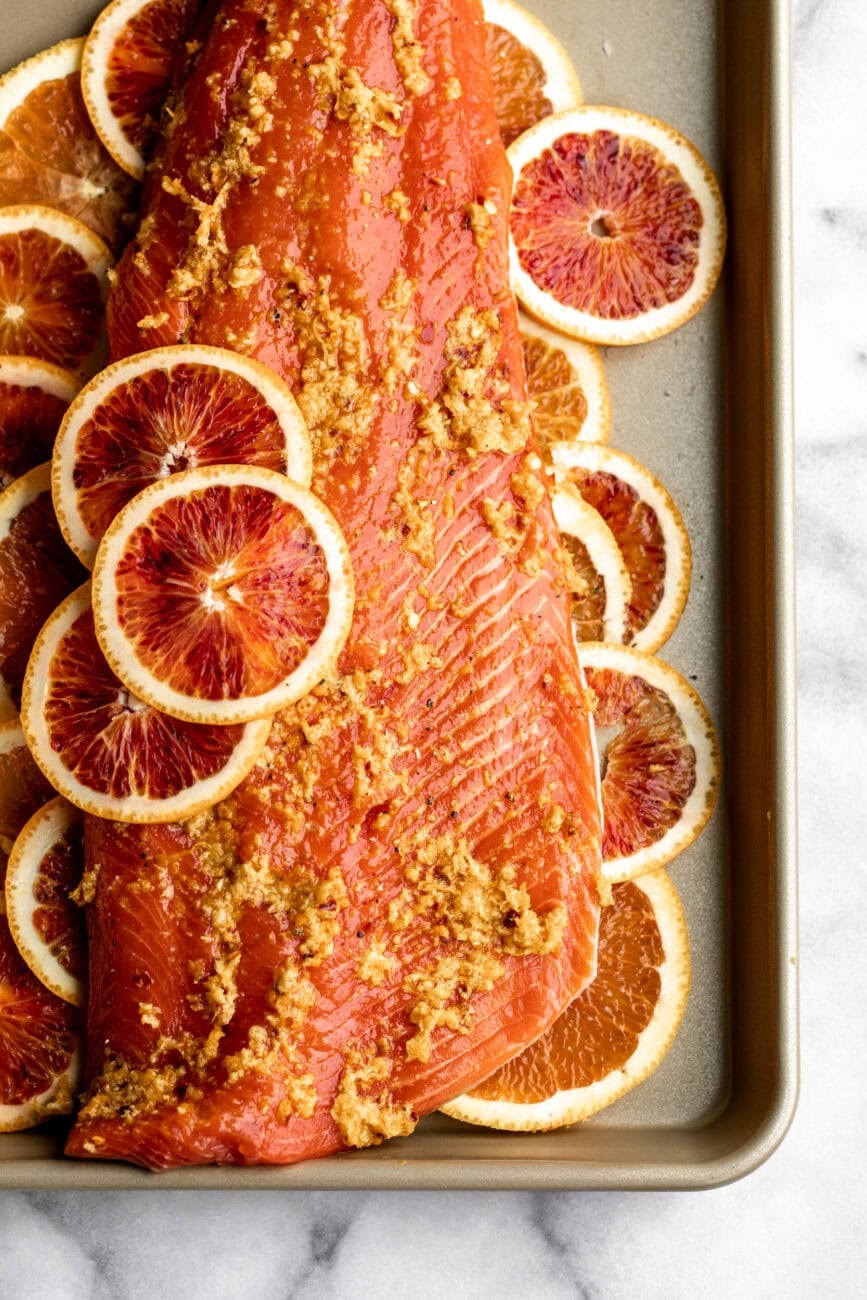 Roasted Orange Ginger Salmon recipe.