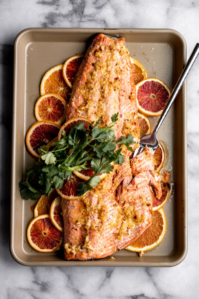 how to make Roasted Orange Ginger Salmon