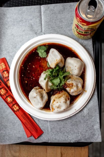 xi'an famous foods lamb dumplings.