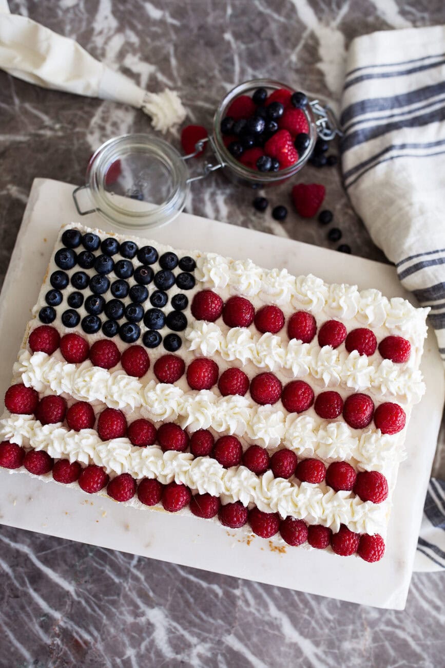 Fourth of July themed cake.