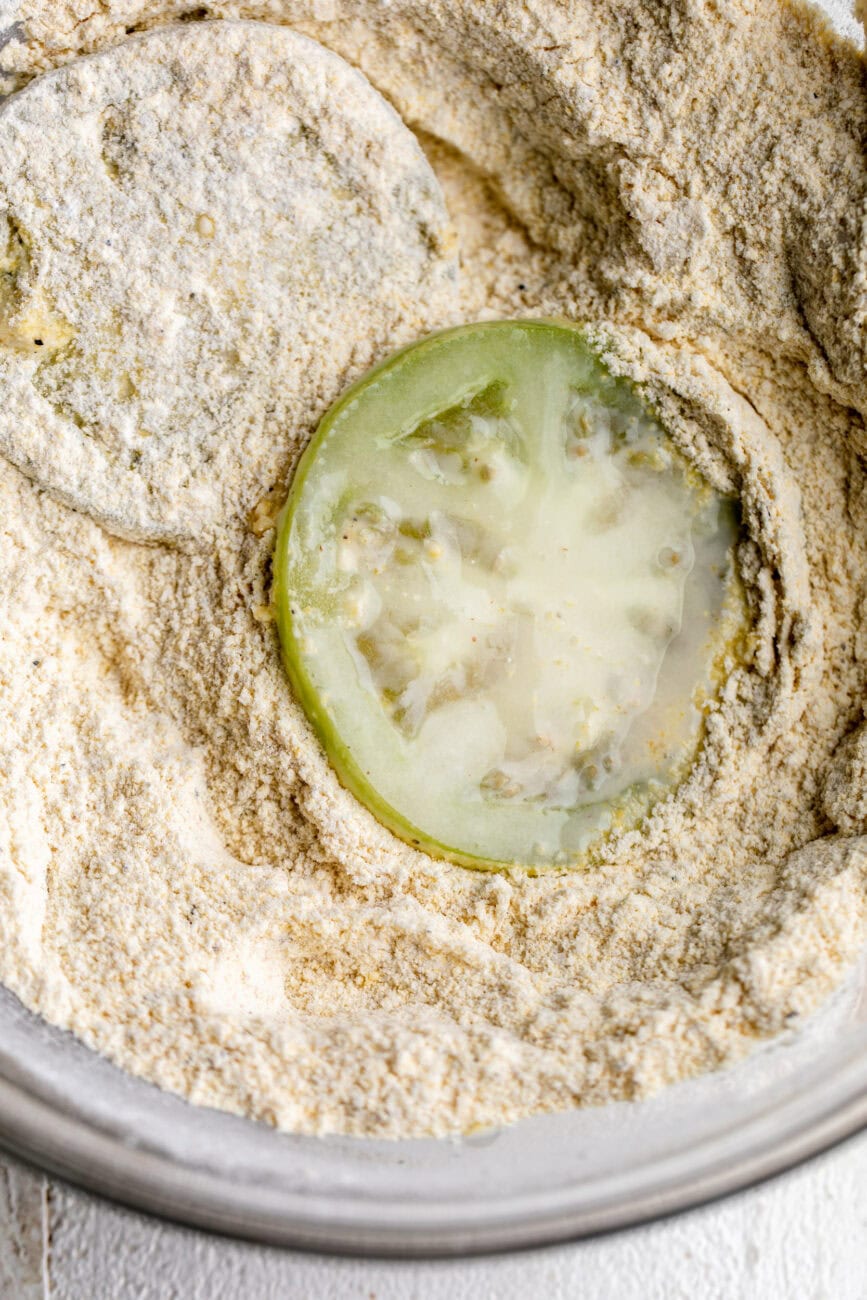 how to make flour and cornmeal batter.