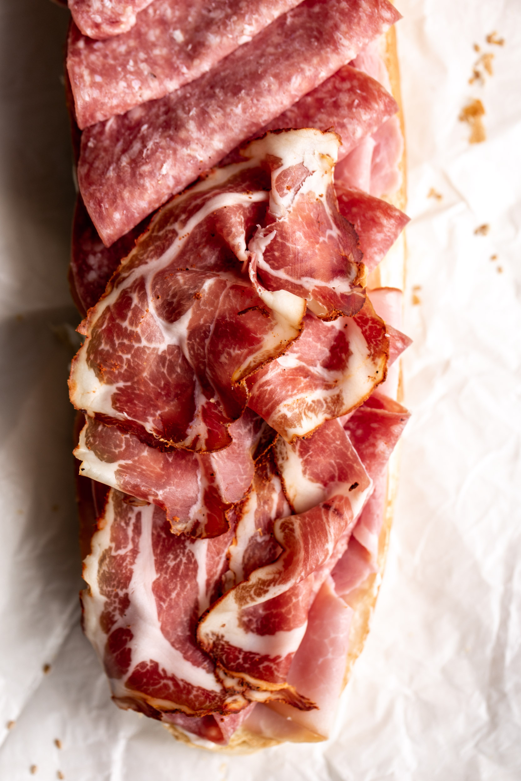 Italian Sub Sandwich Cooking with Cocktail Rings