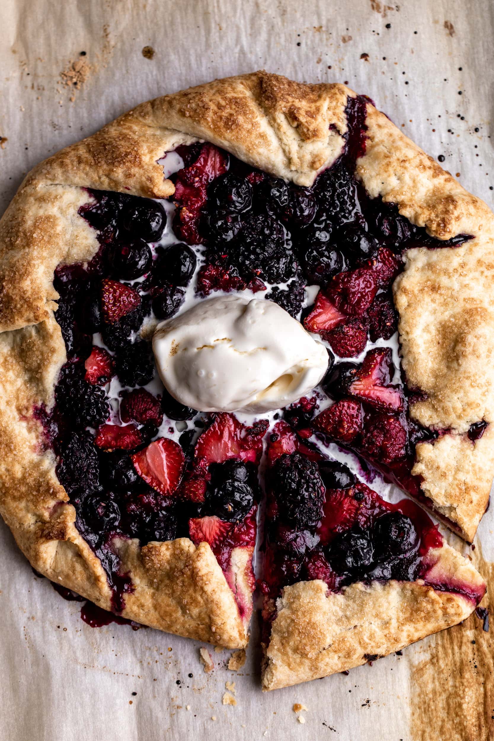 Mixed Berry Galette Cooking with Cocktail Rings Recipes