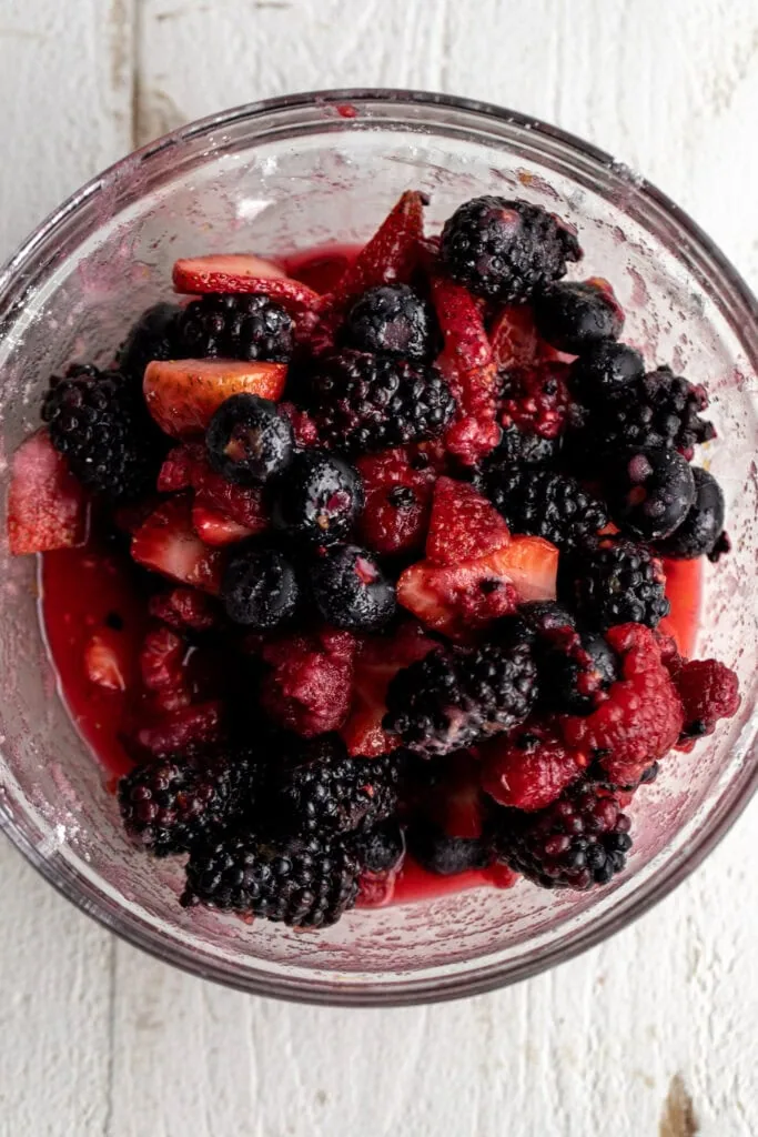 Mixed Berry Galette ingredients