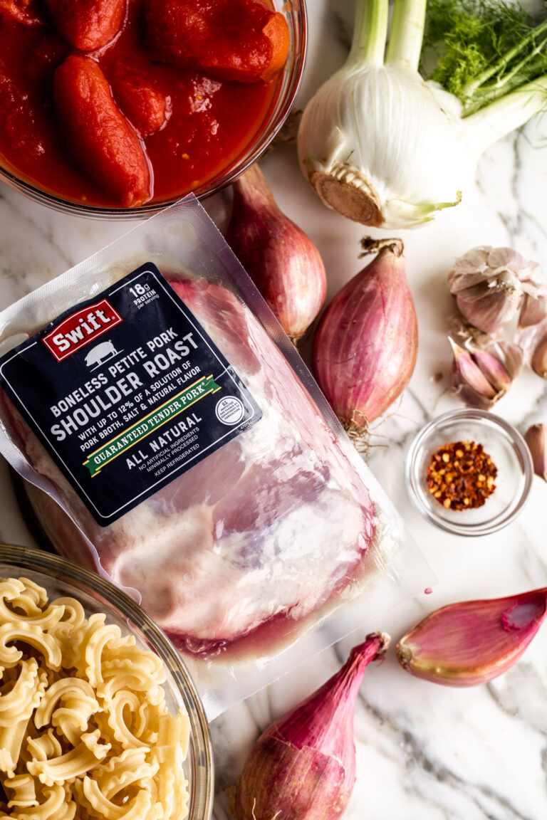 Creamy Spicy Pork Sugo with Buttered Breadcrumbs