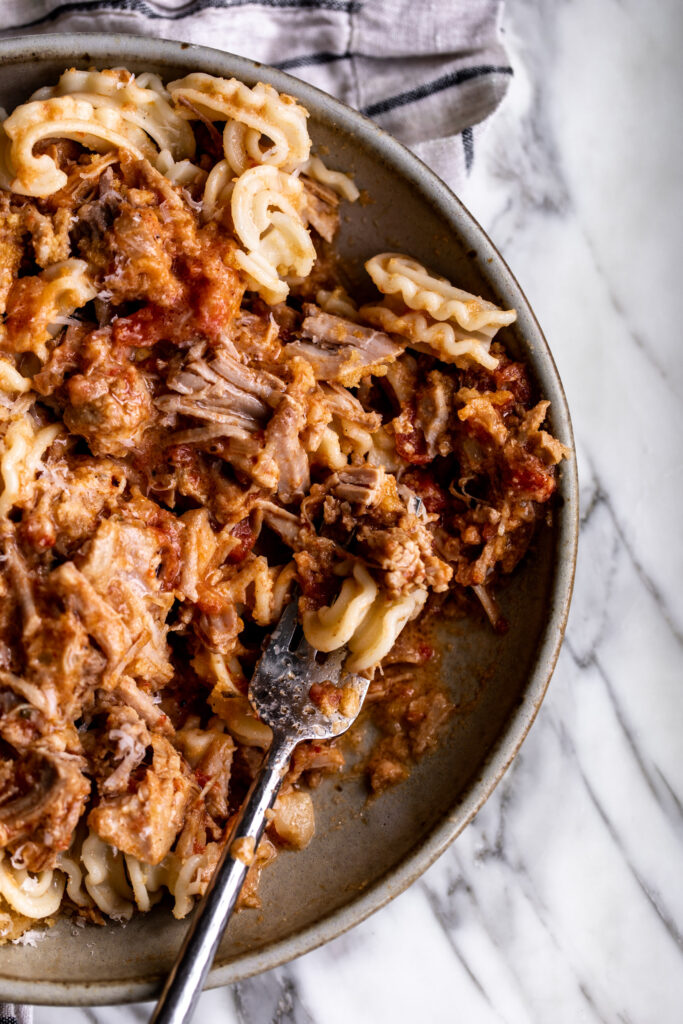 Creamy Spicy Pork Sugo with Buttered Breadcrumbs