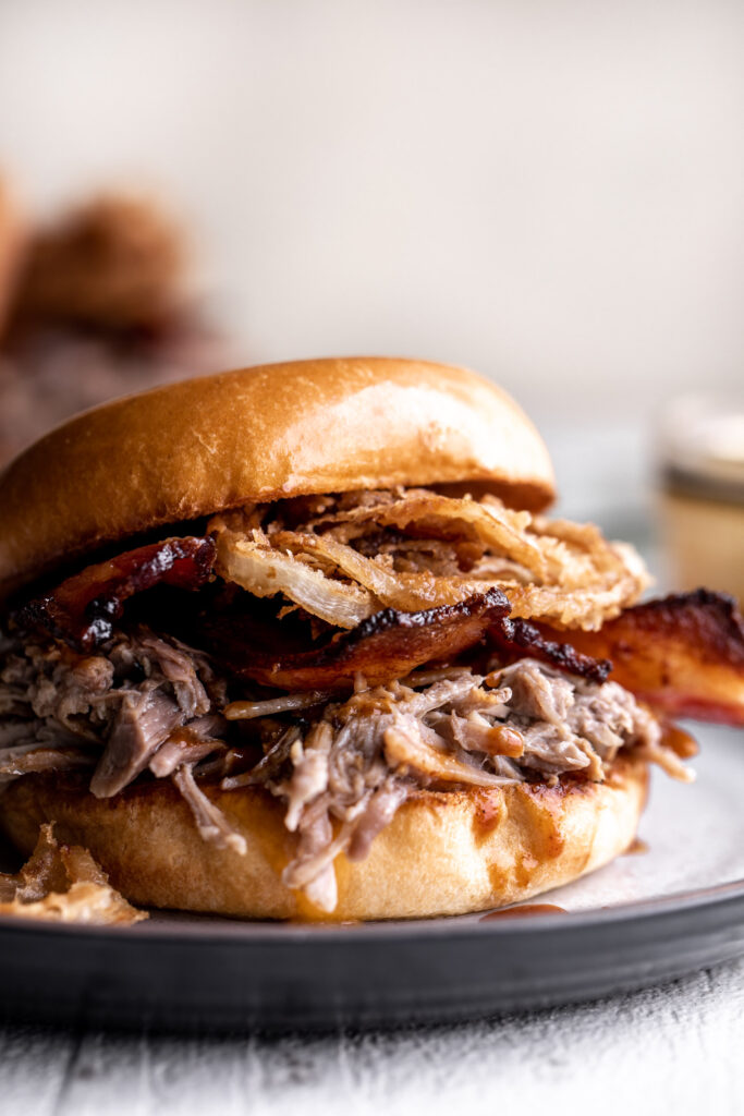 Braised Pork Sandwich with Orange BBQ Sauce