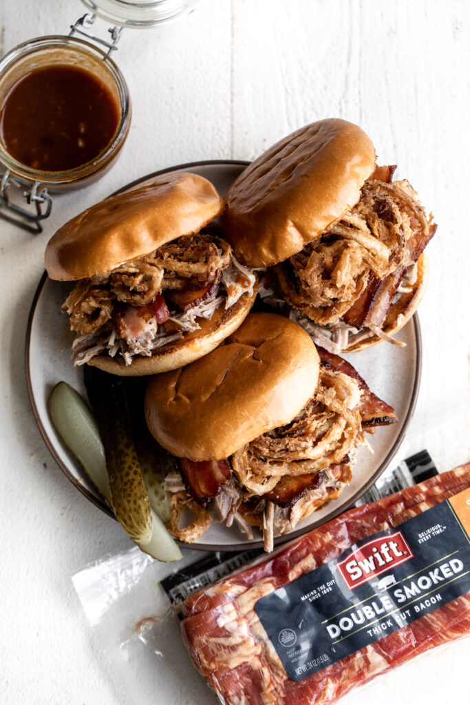 Braised Pork Sandwich with Orange BBQ Sauce Summer Recipe