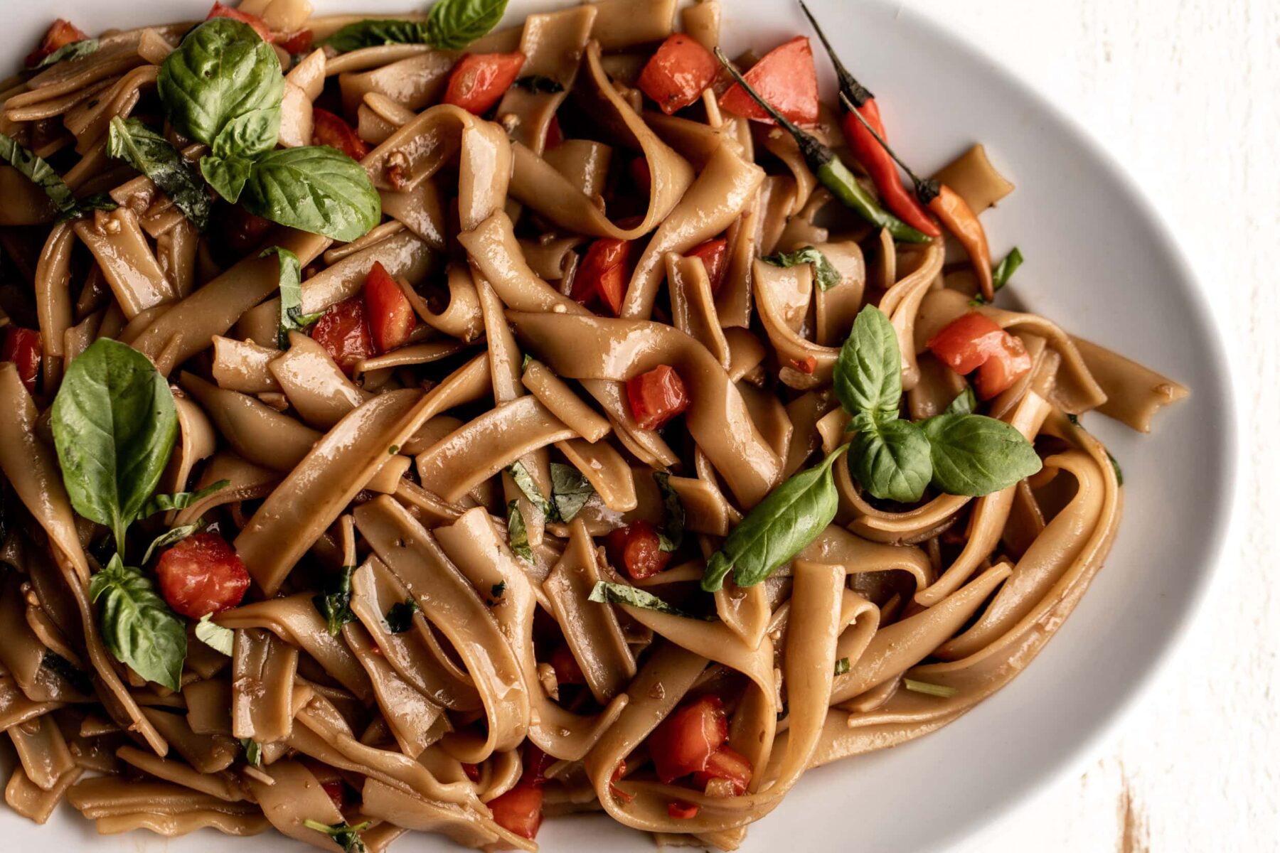 Thai Drunken Noodles Ingredients.