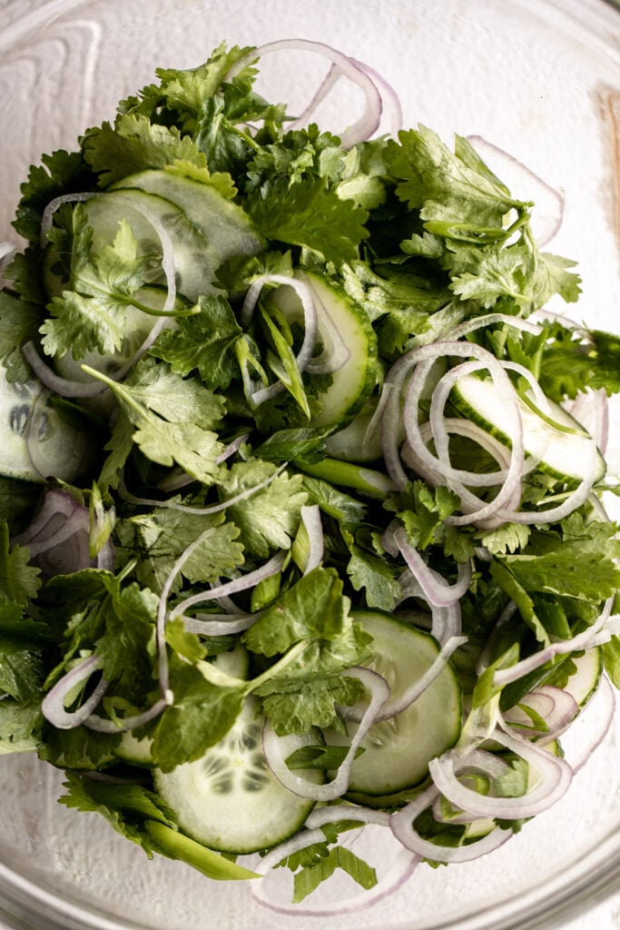 Cucumber Herb Salad.