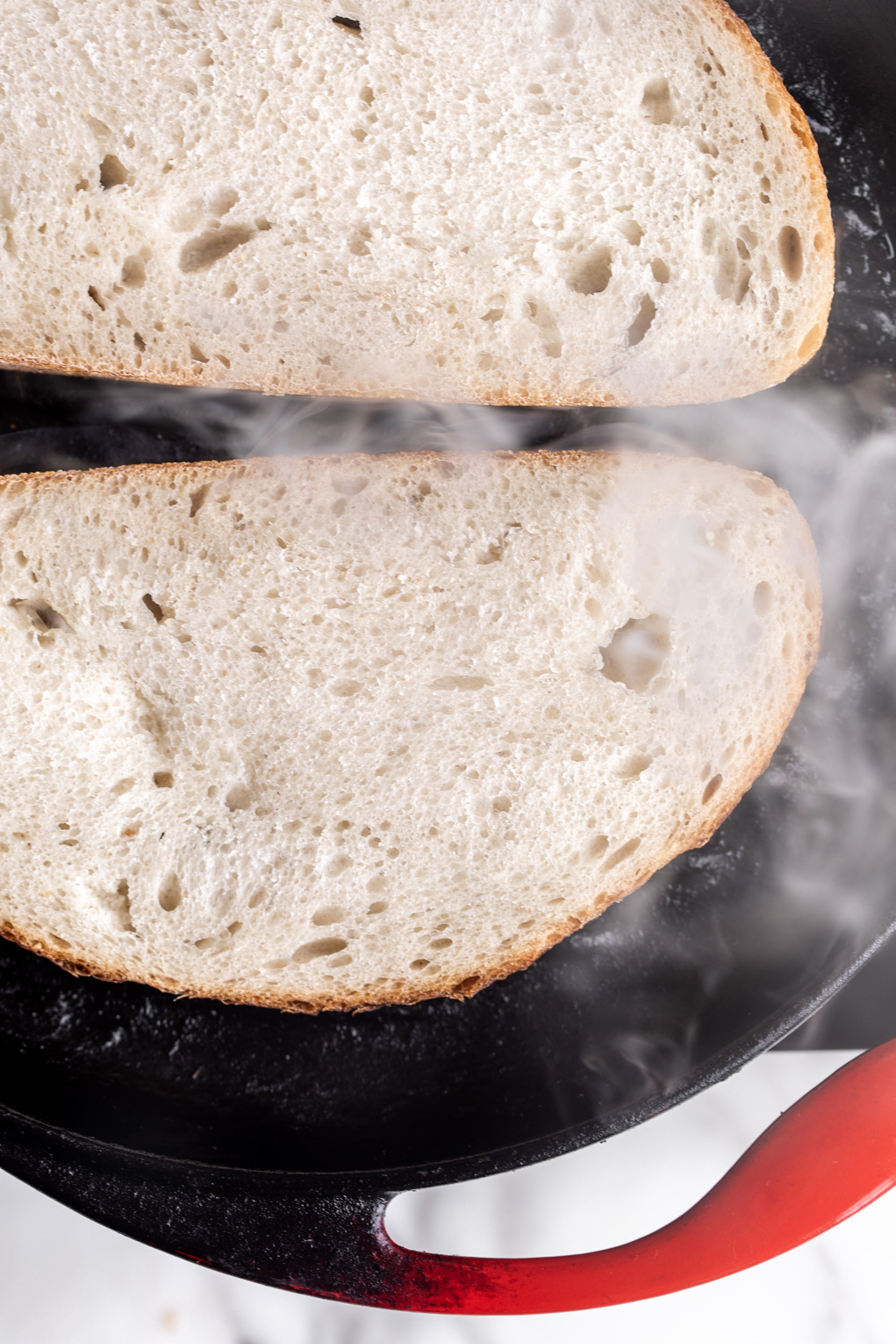 grilled sourdough bread.