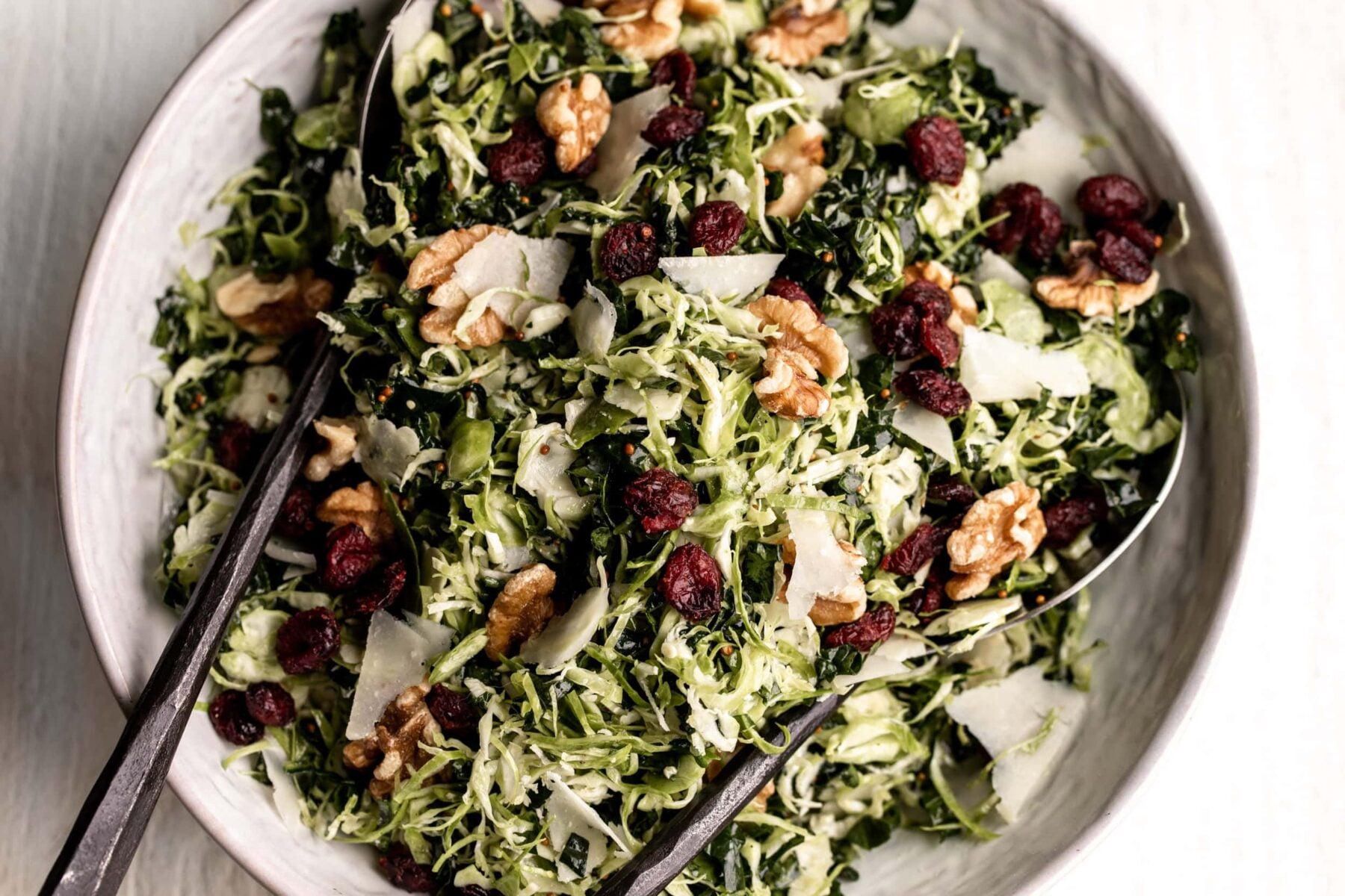 Shaved Brussels Sprouts Salad Recipe.