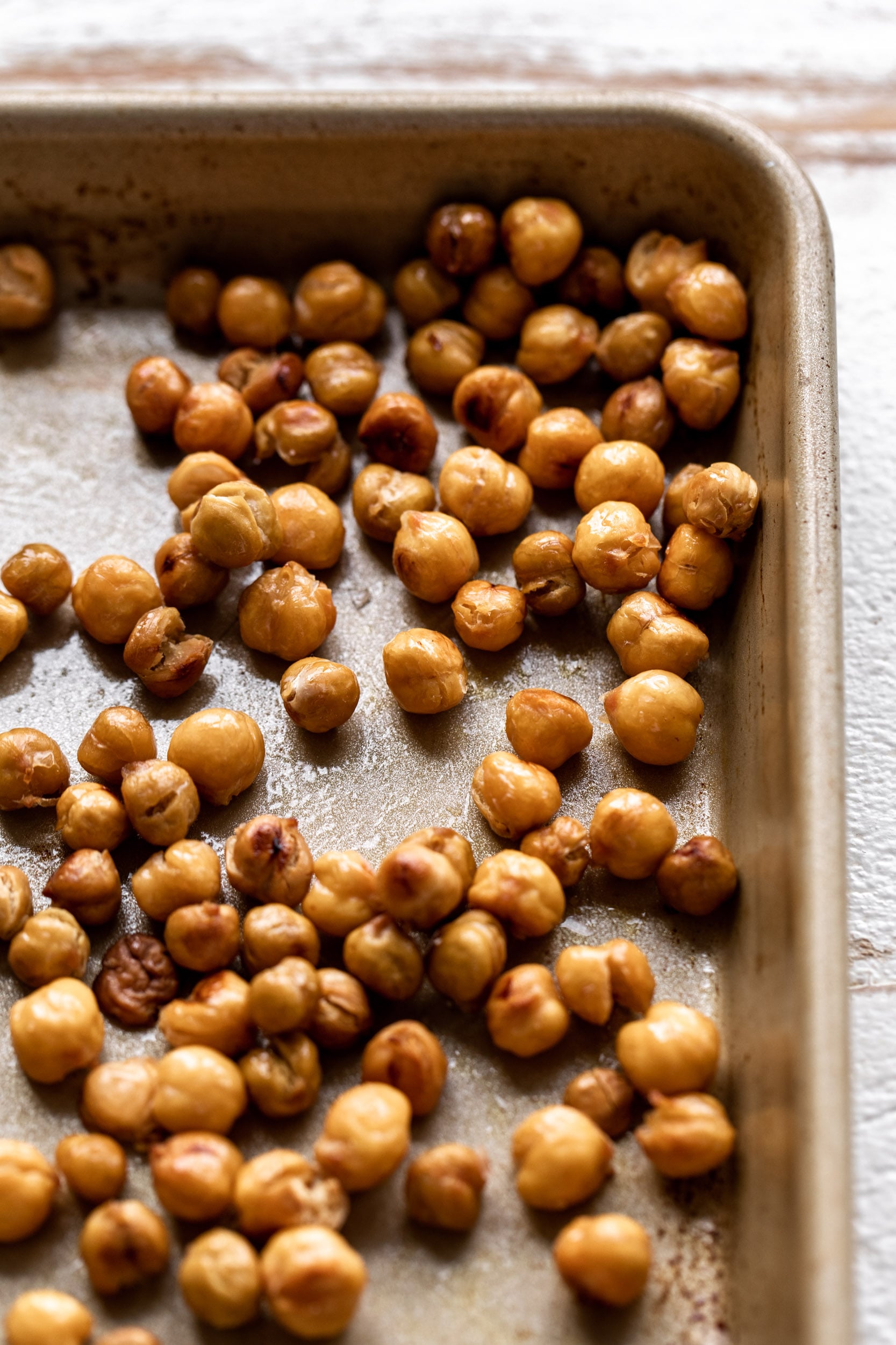 roasted crispy chickpeas.