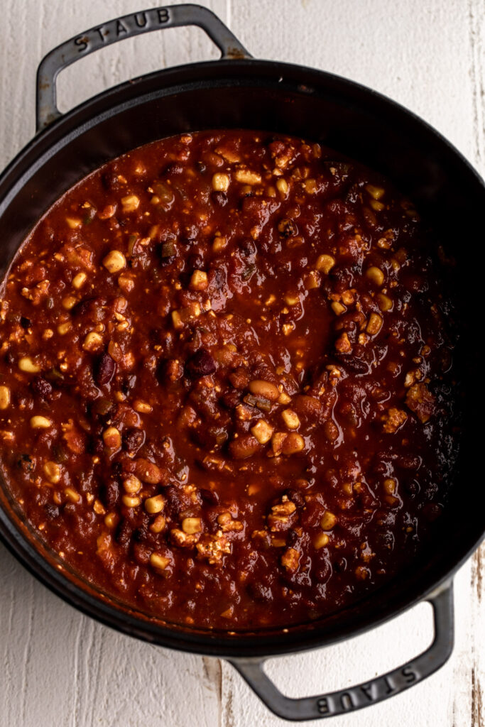 three bean vegan chili recipe