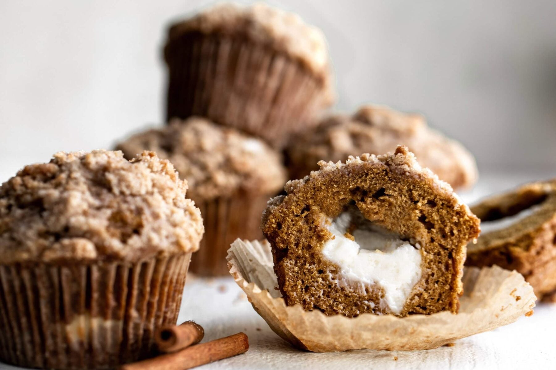 Pumpkin Muffins with Cream Cheese Filling Recipe.