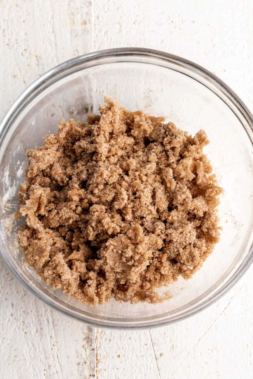 brown sugar streusel topping.