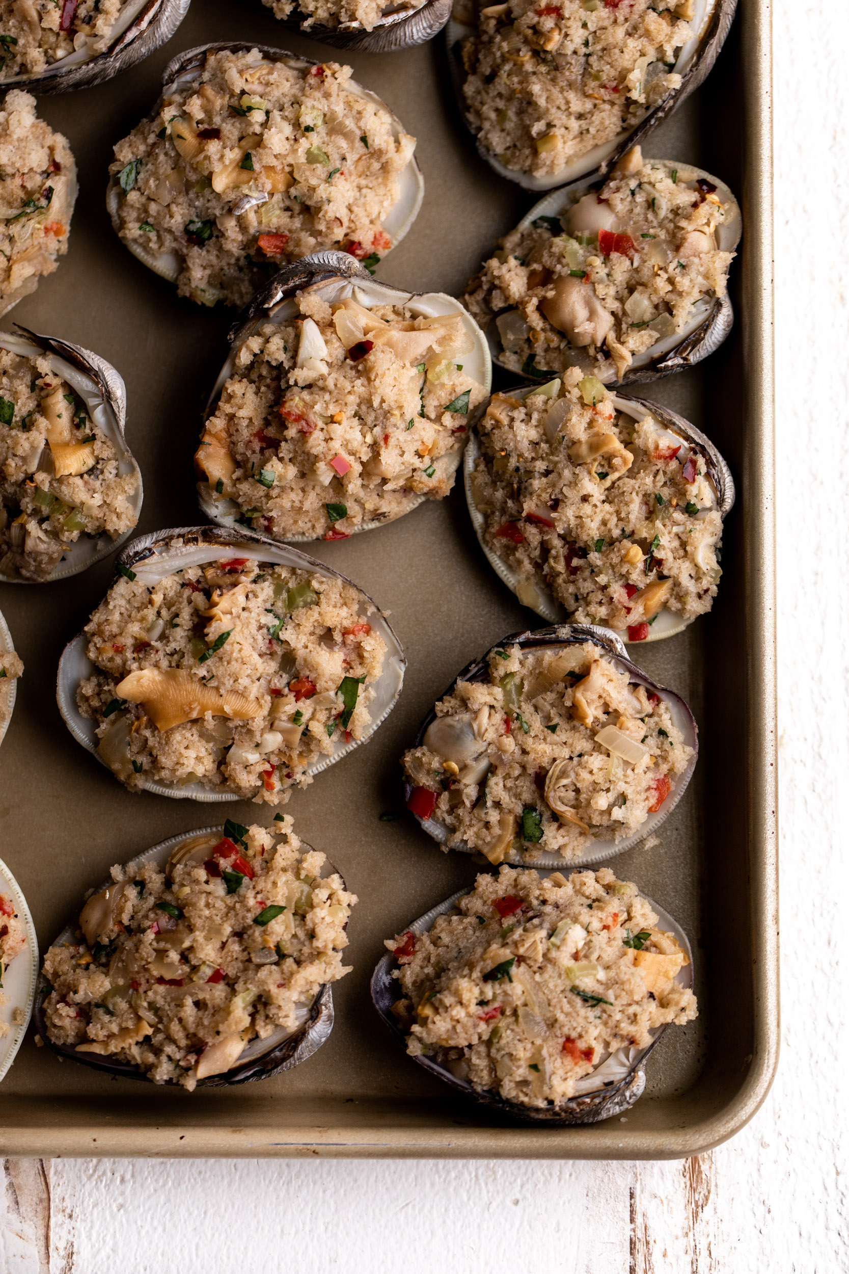 Stuffed Clams Recipe Cooking with Cocktail Rings
