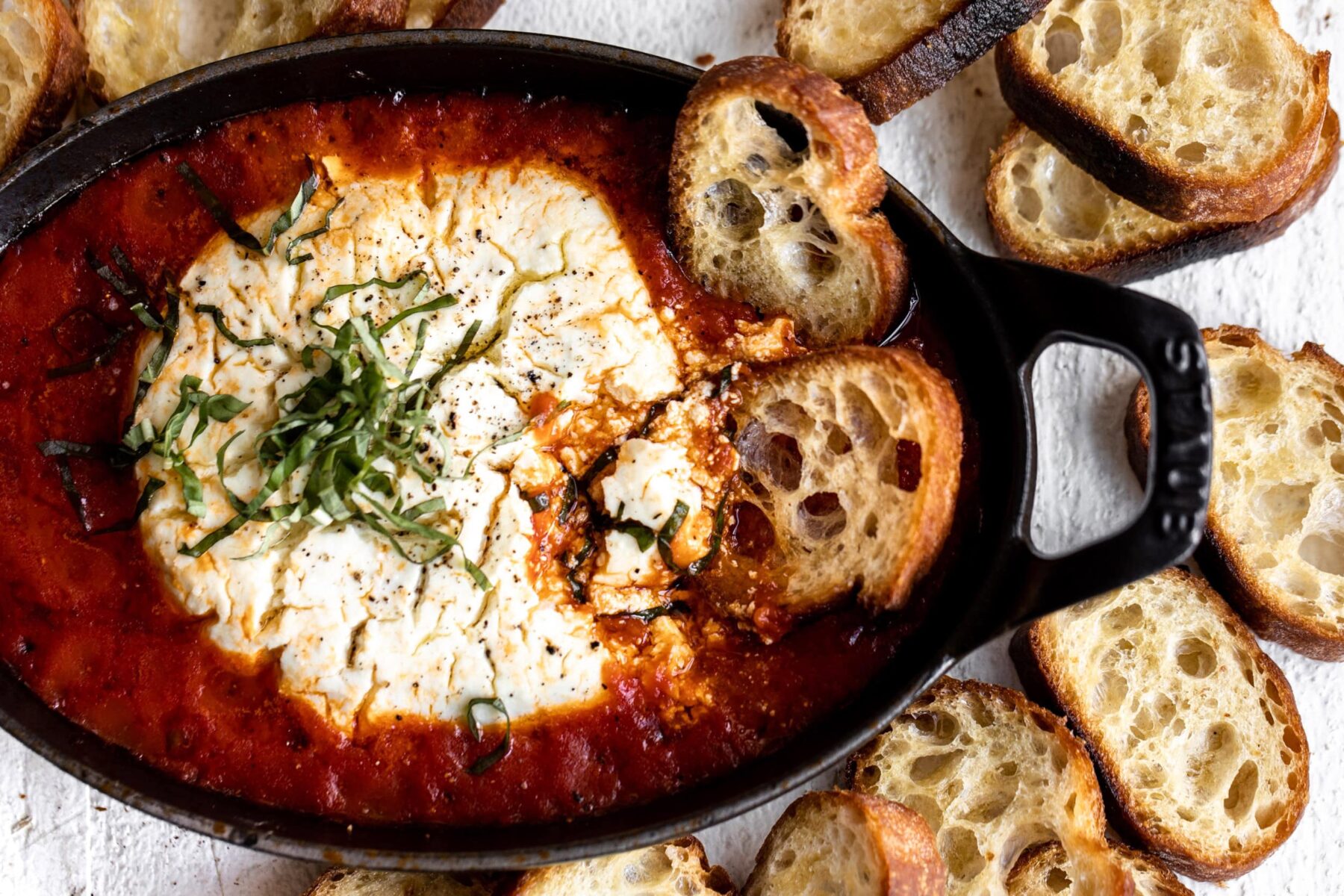 Baked Goat Cheese Marinara Recipe.