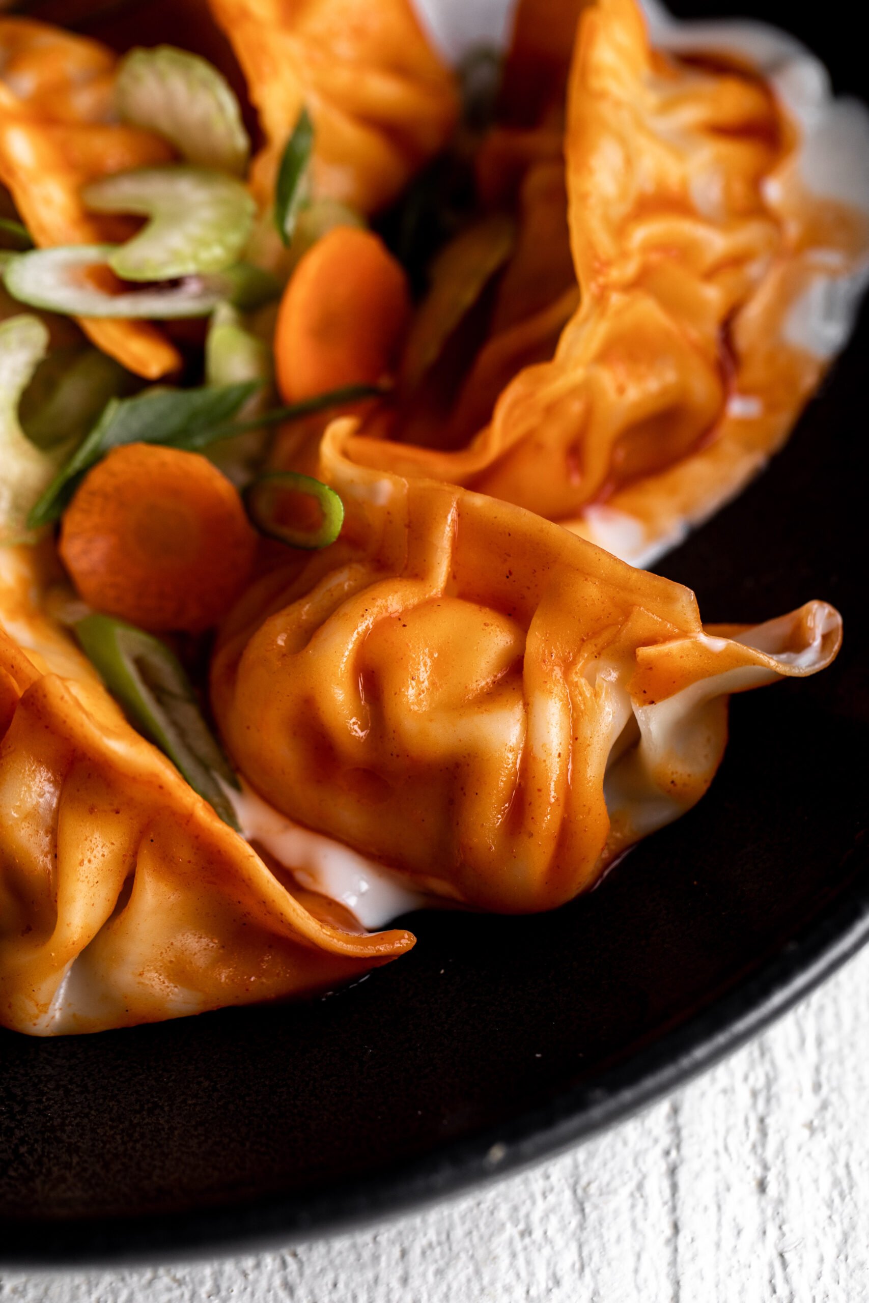 How to make Buffalo Chicken Dumplings.