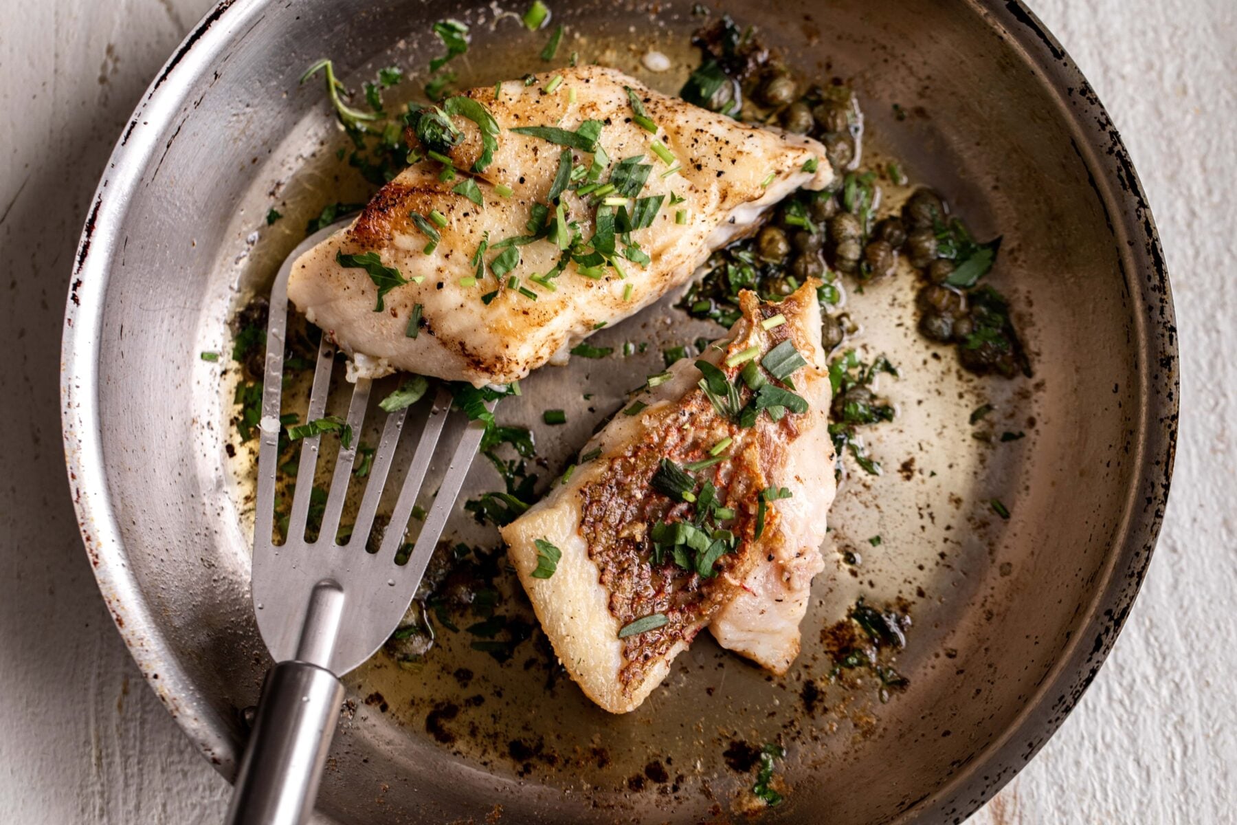 Pan-Seared White Fish.
