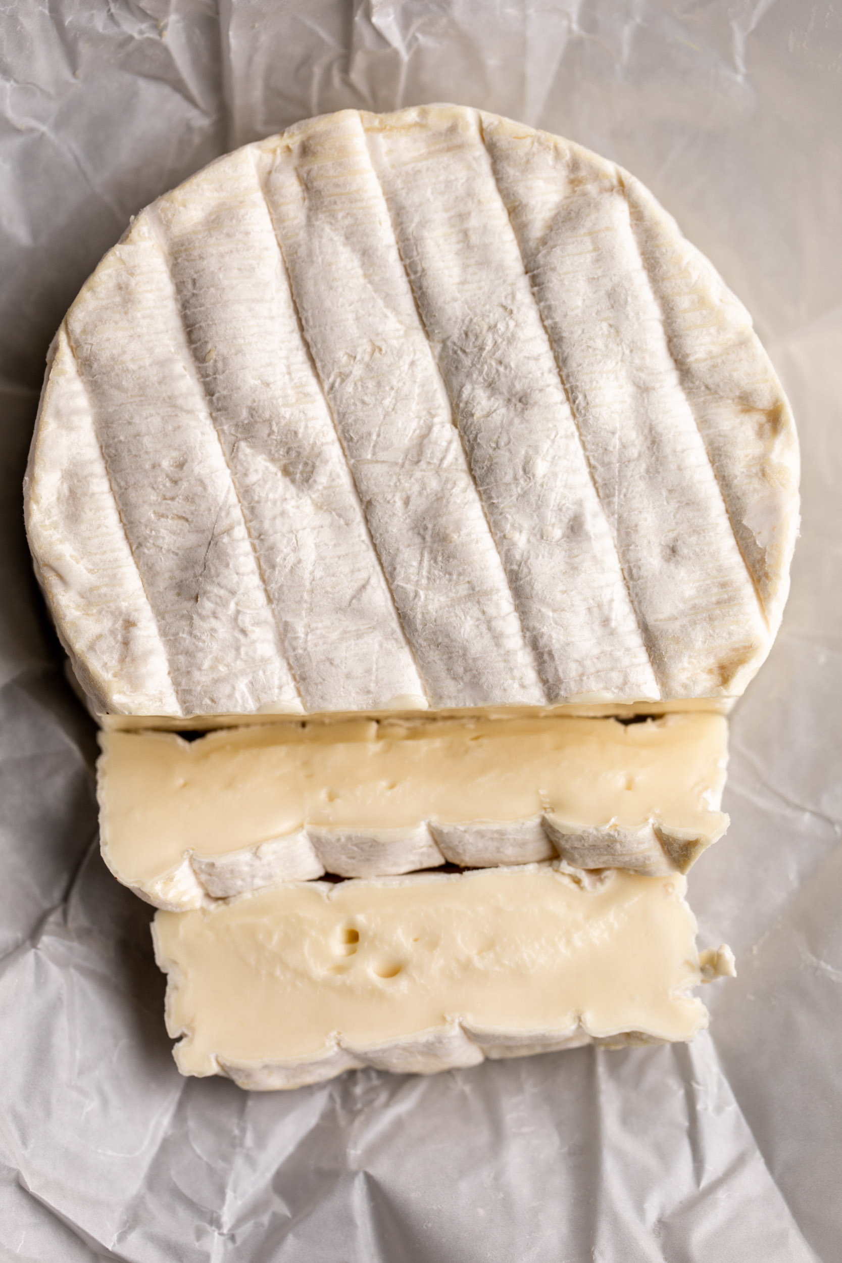 Brie and Prosciutto Sandwich Cooking with Cocktail Rings