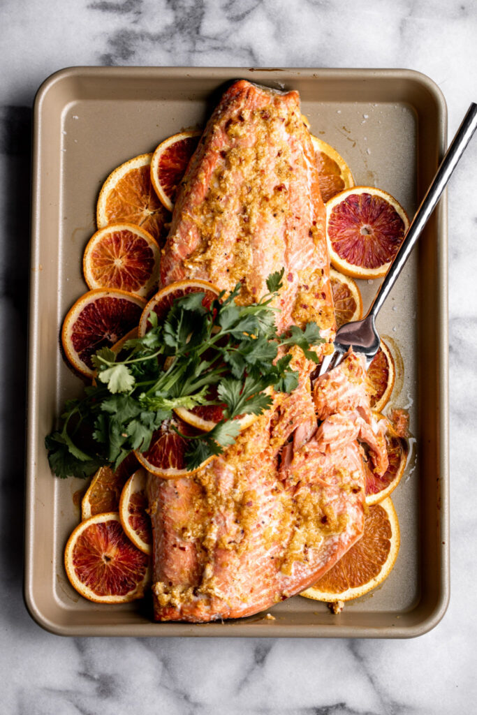 Roasted Orange Ginger Salmon