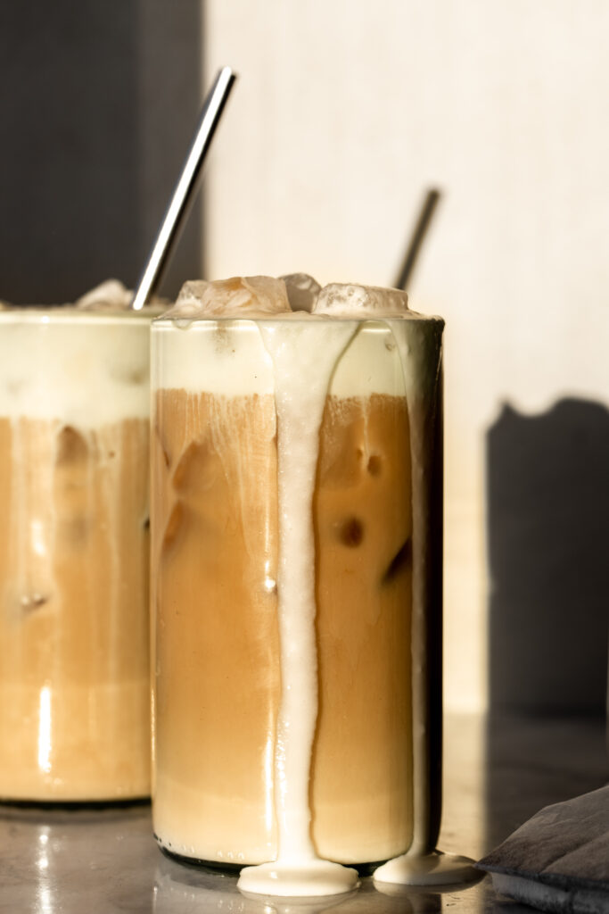 Iced Tea Latte (with tea ice cubes) — Little Miss Mama