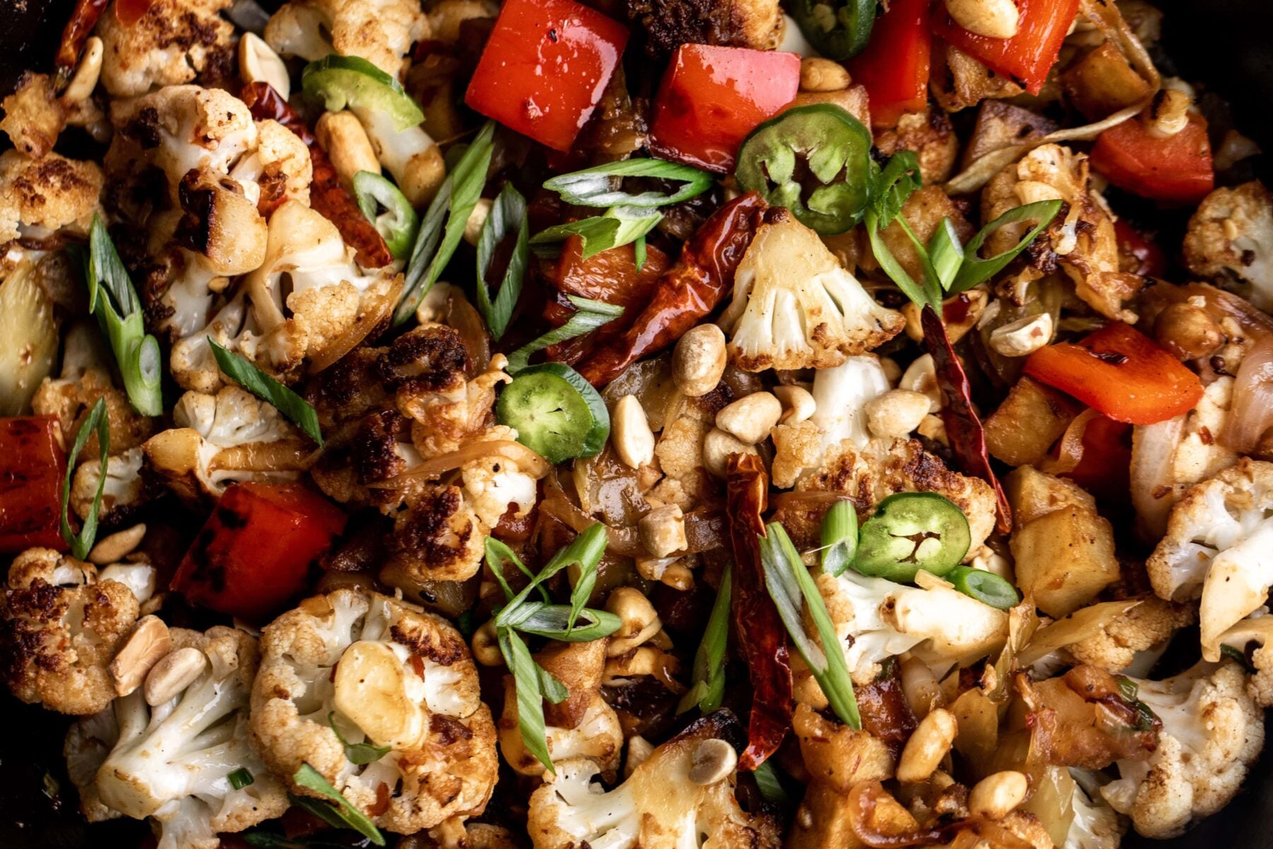 Kung Pao Cauliflower recipe.