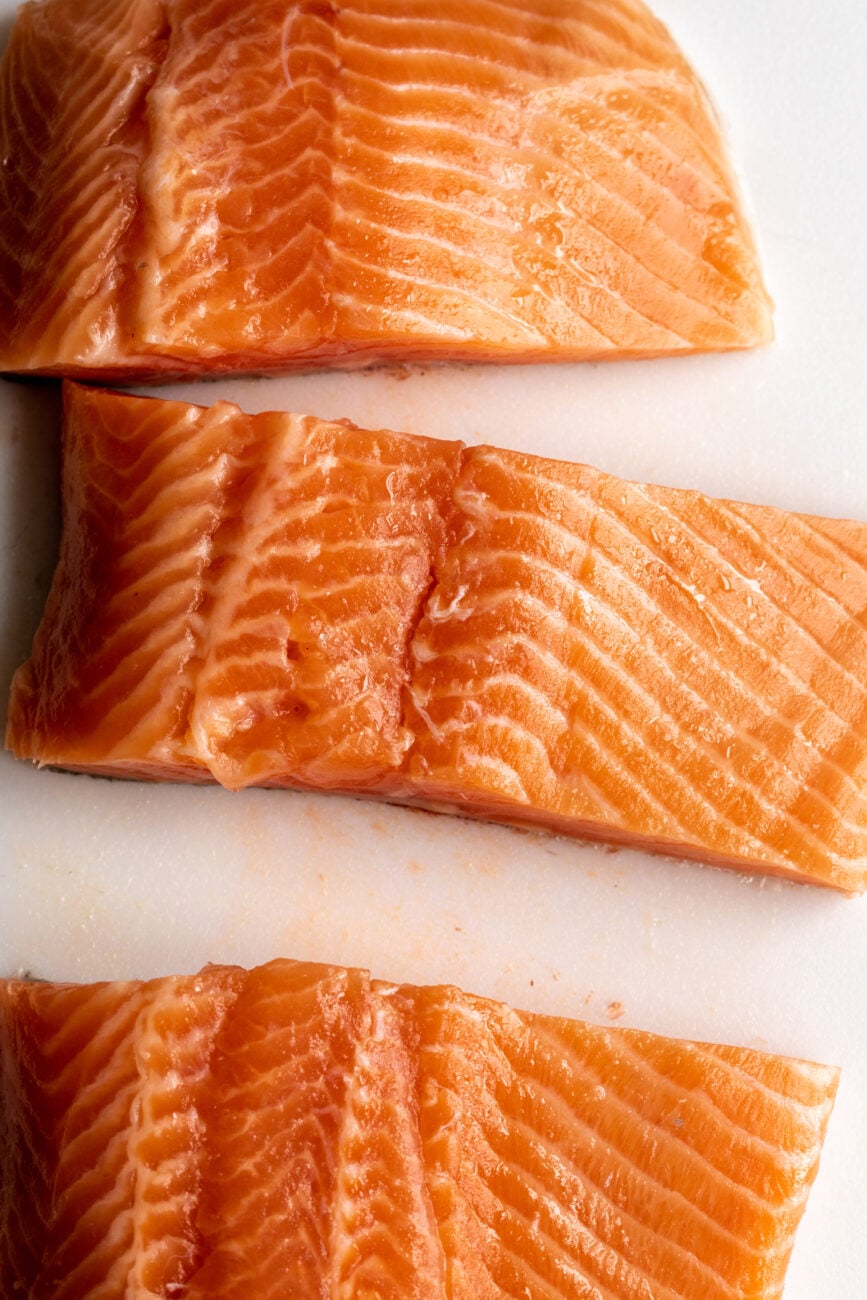 atlantic salmon fillets.