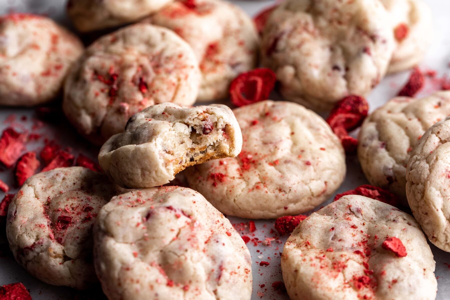 Strawberries and Cream Cheese Cookies.