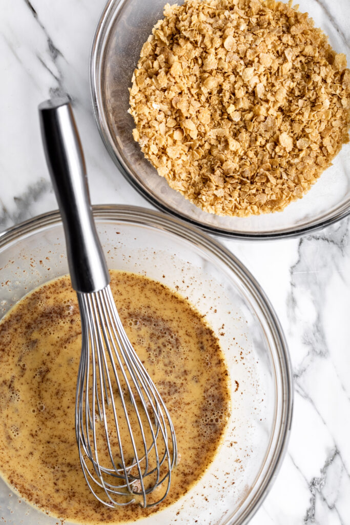 mixing bowl with french toast batter