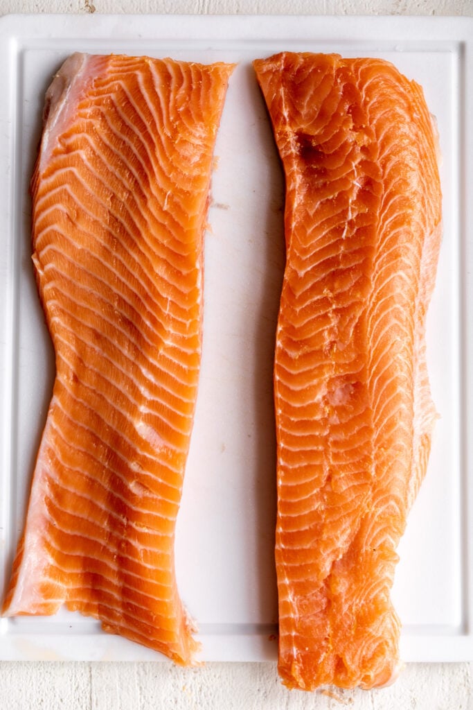 skinless salmon fillets.