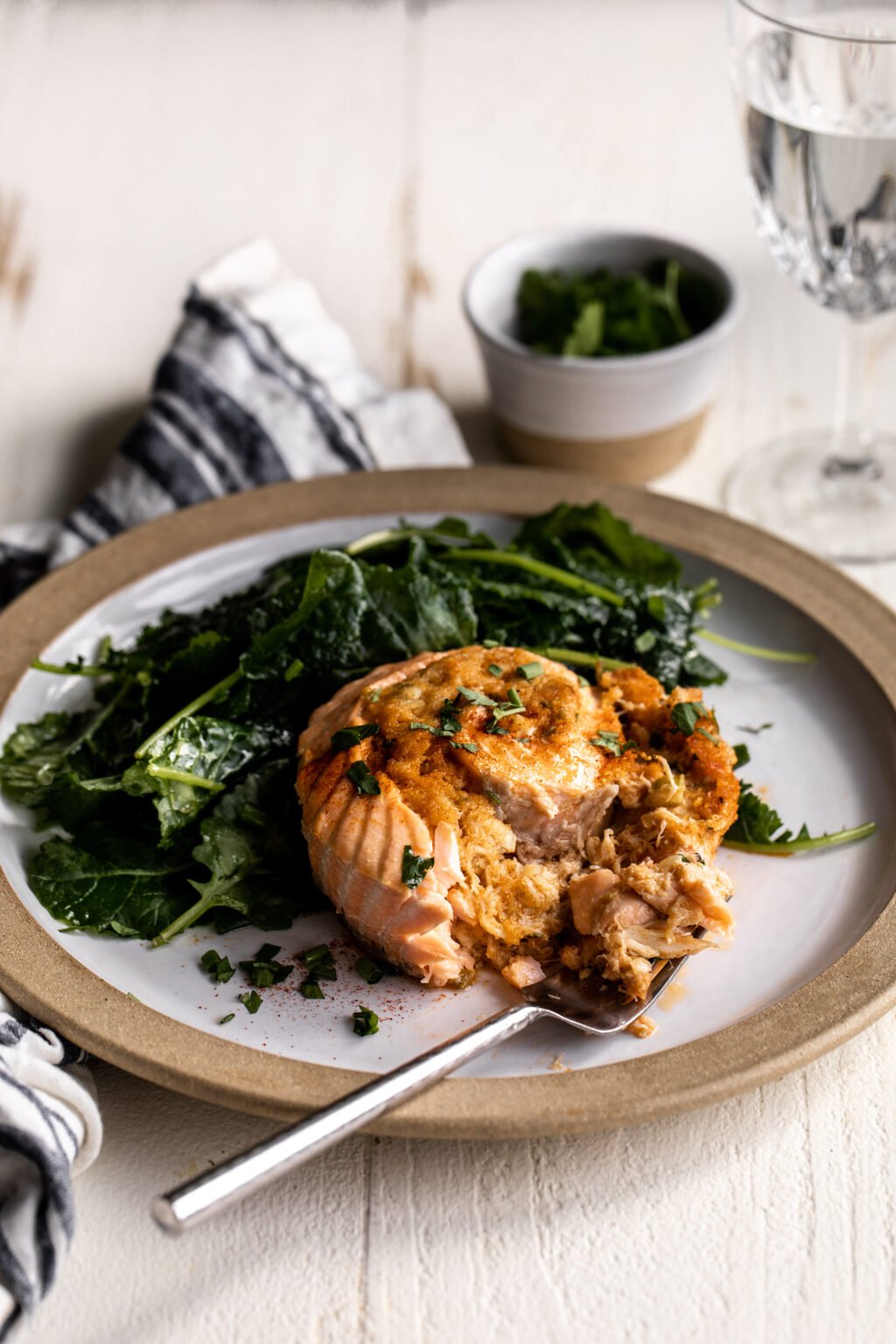 Crab Stuffed Salmon Pinwheels Cooking with Cocktail Rings