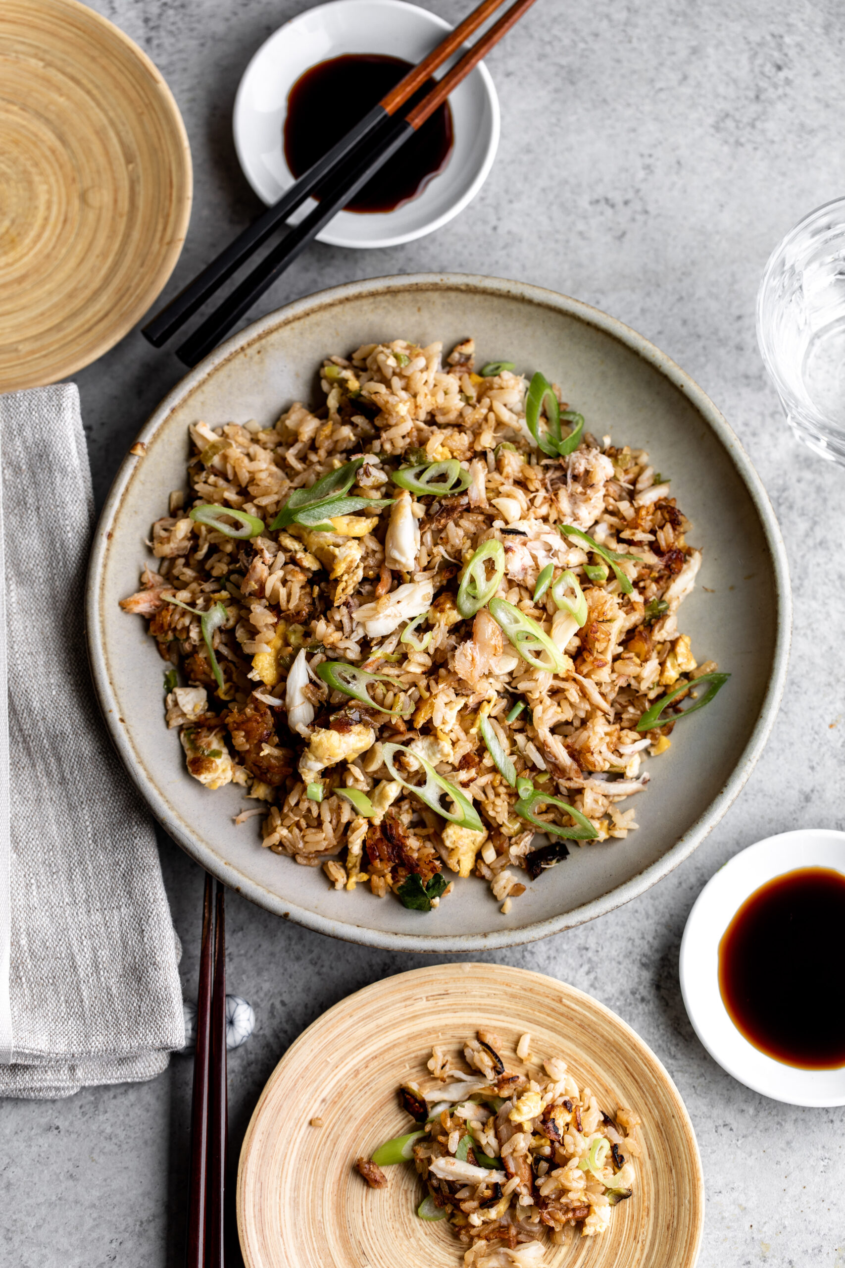 Crab Fried Rice - Cooking with Cocktail Rings