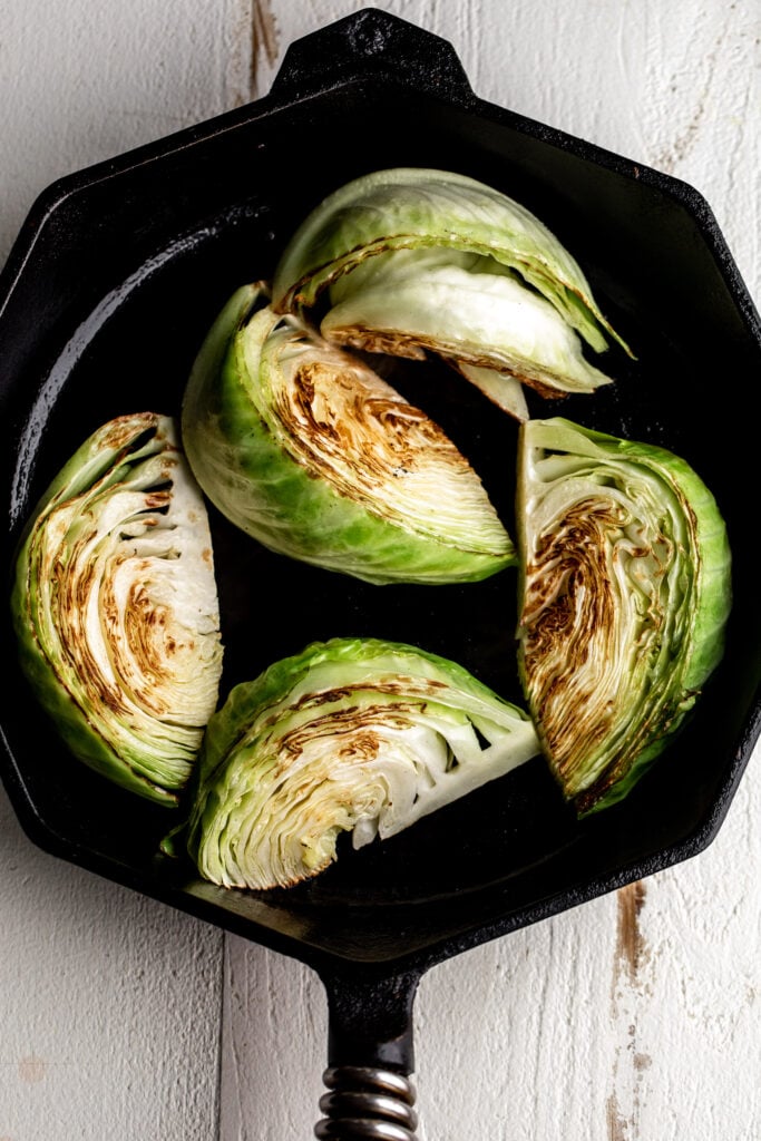 Miso Braised Cabbage Cooking with Cocktail Rings