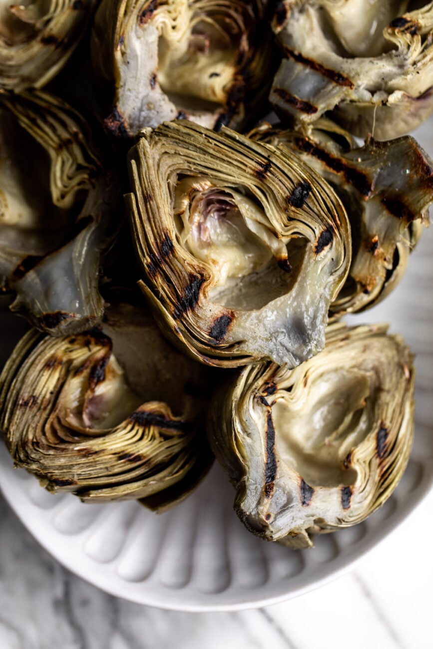 grilled artichokes.