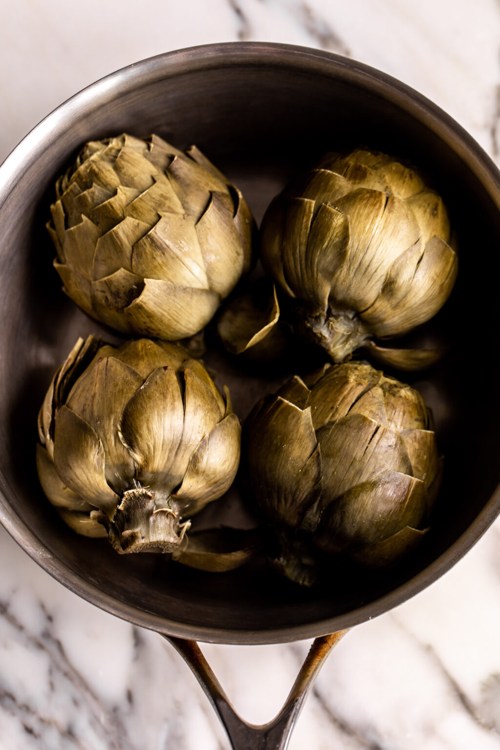 Grilled Artichoke with Lemon Vinaigrette, Cheese, Garlic