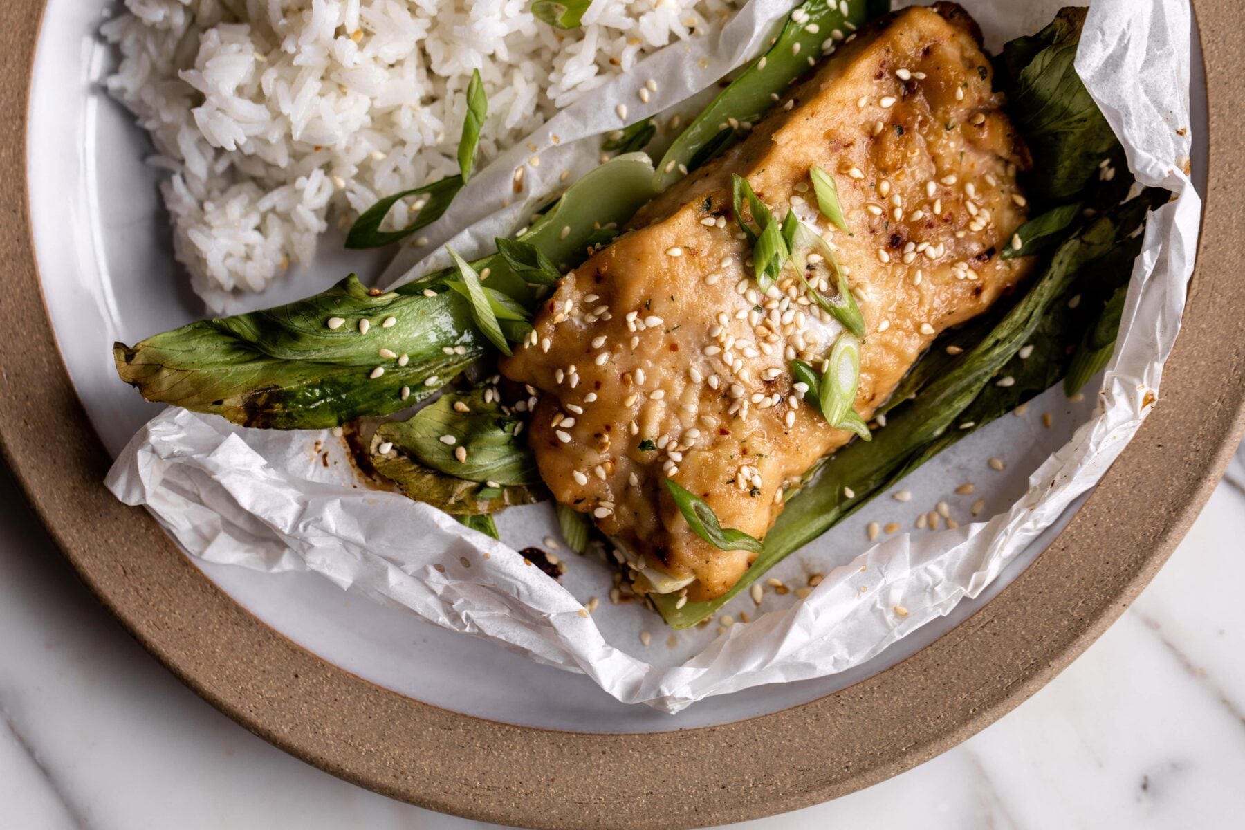 baked salmon for teriyaki salmon en papillote.