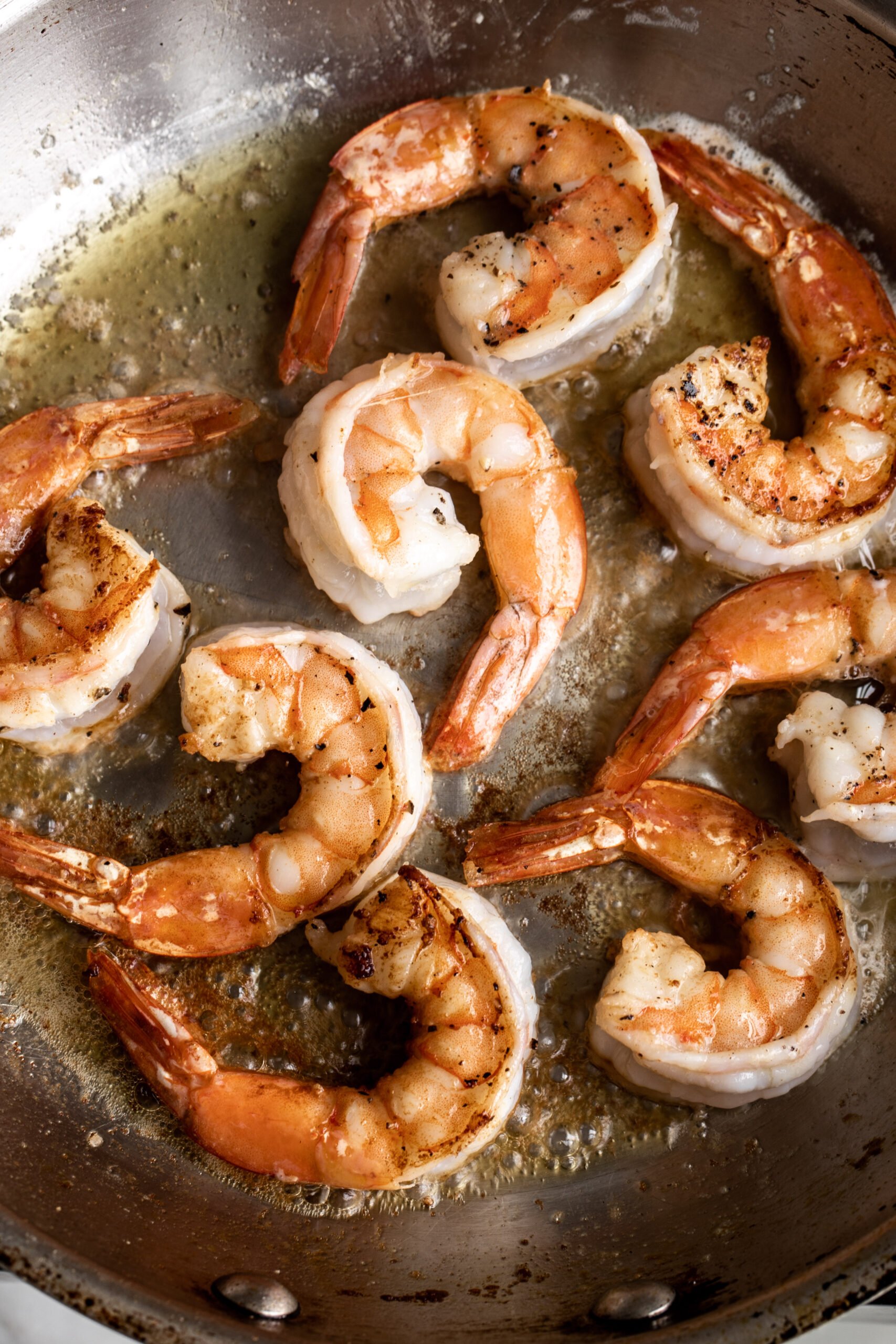 Creamy Seafood Sauce Over Shrimp & Scallops Cooking with Cocktail Rings