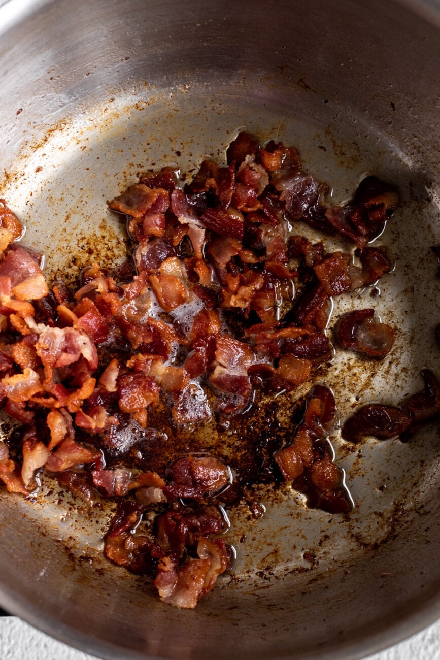 bacon for Summer Vegetable Risotto.