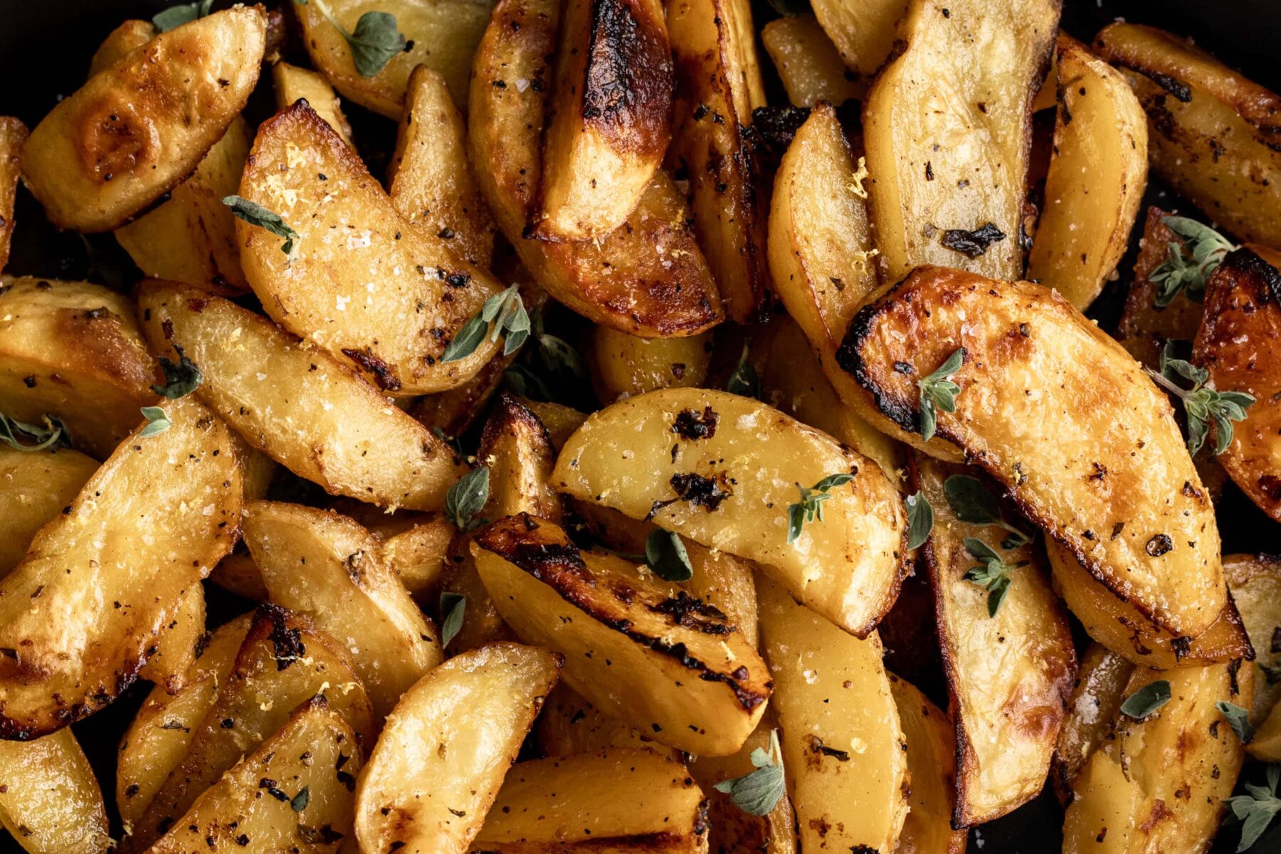 Greek roasted lemon potatoes.