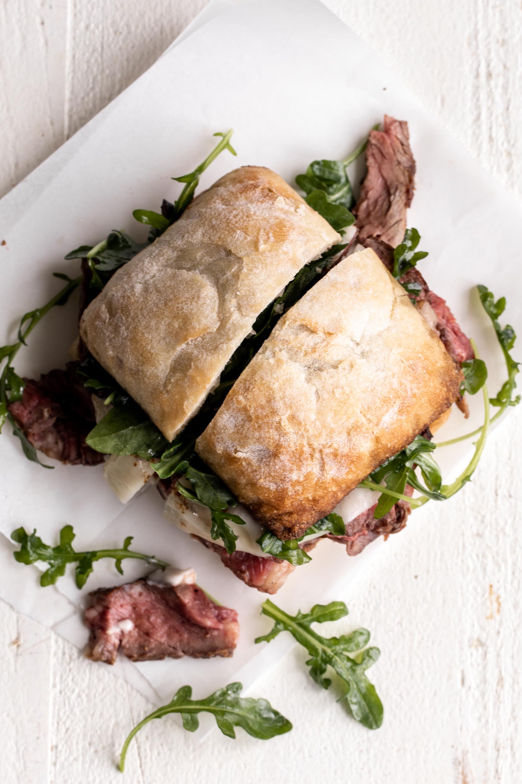 Ribeye Steak Sandwich with Horseradish Mayo