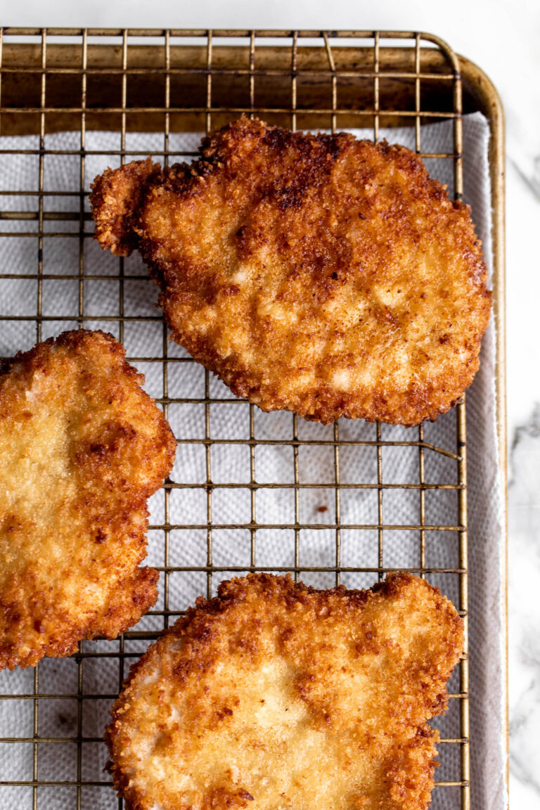 Pork Katsu Sandwich Cooking with Cocktail Rings
