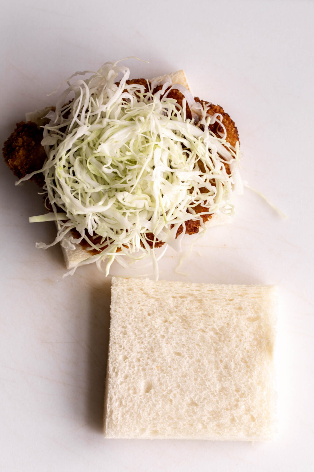 Pork Katsu Sandwich Cooking with Cocktail Rings