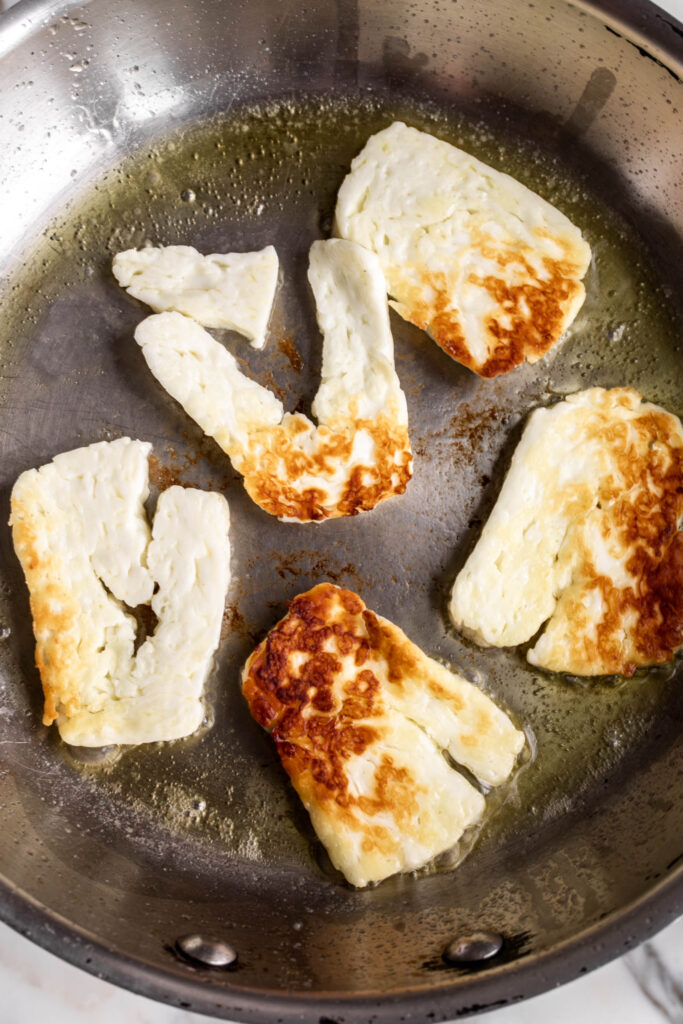 fried halloumi cheese how to make spicy baked eggs