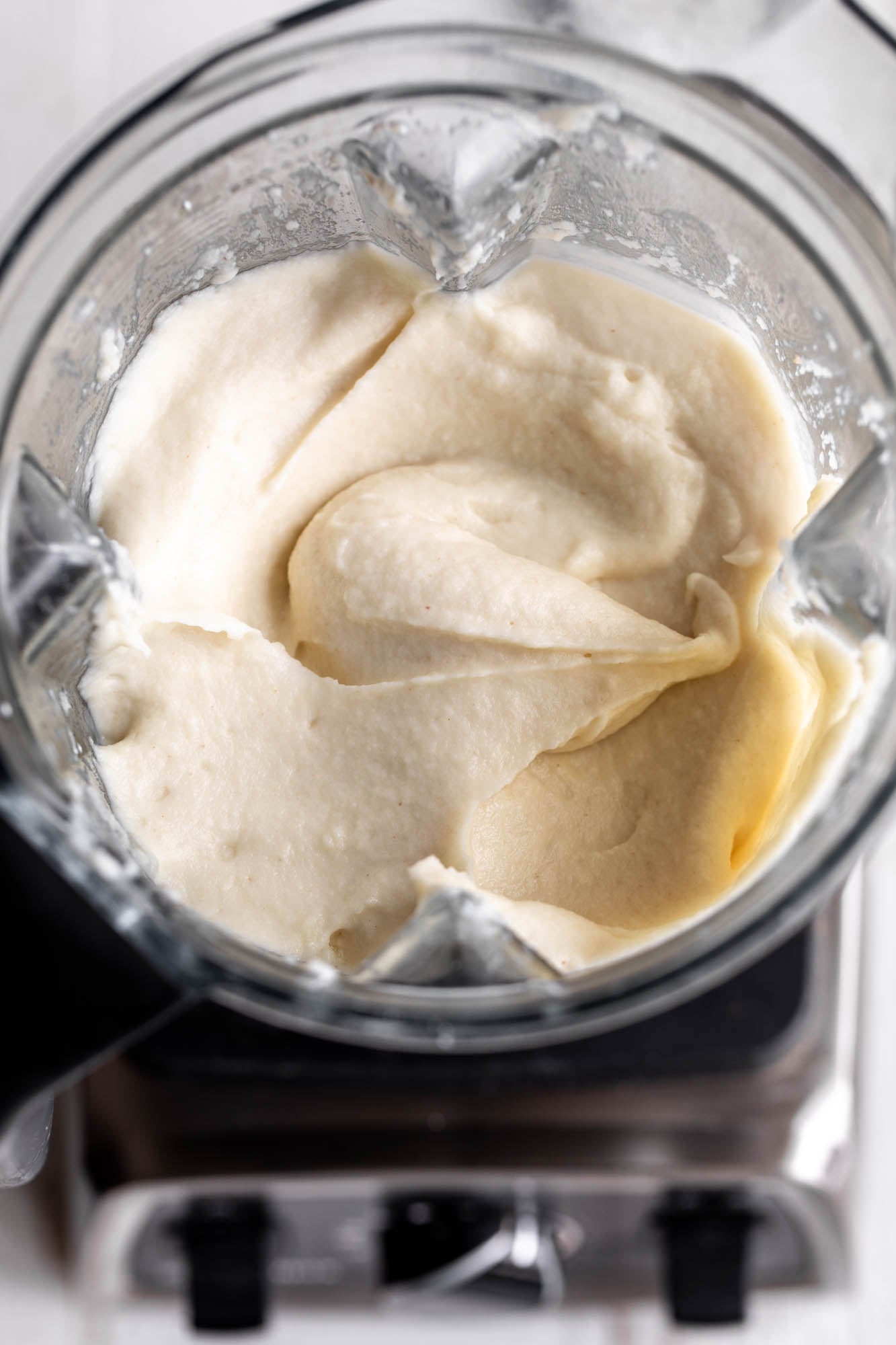 celery root puree in blender.